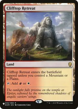 1x Clifftop Retreat Light Play MTG Magic - Kid Icarus - - Image 1