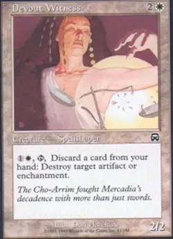 1x Devout Witness Light Play MTG Magic - Kid Icarus - - Image 1