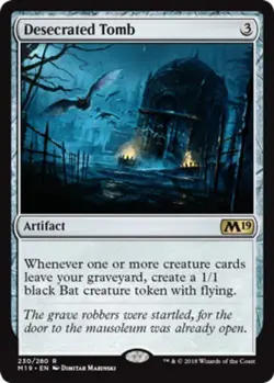 1x Desecrated Tomb Light Play MTG Magic - Kid Icarus - - Image 1