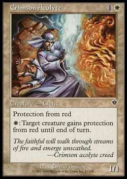 1x Crimson Acolyte Light Play MTG Magic - Kid Icarus - - Image 1