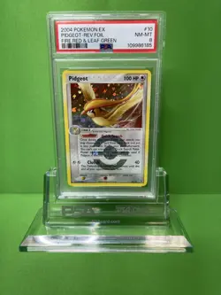 2004 POKEMON EX FIRE RED & LEAF GREEN 10 PIDGEOT-REVERSE FOIL PSA 8 - Image 1
