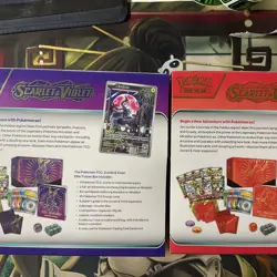 Set Of 2 Pokemon Scarlet & R Elite Trainer Box Factory Sealed New ,,,,,, , - Image 4