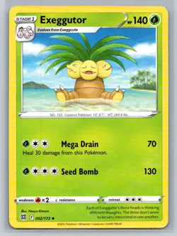 Exeggutor #002/172 SWSH09: Brilliant Stars Uncommon - Pokemon Cards H38 - Image 1