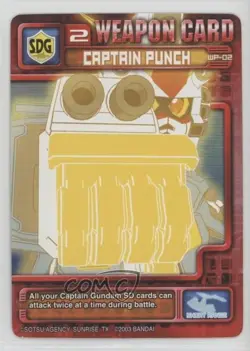 2003 Superior Defender Gundam Collectible Card Game Starter Set 1 #WP-02 gl9 - Image 1