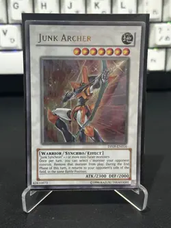 Yugioh Junk Archer DP09-EN016 Ultra Rare Played (refer to photos) - Image 1