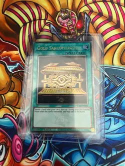 RA02-EN052 "Gold Sarcophagus" Quarter Century Secret Rare YuGiOh! NEW MINT - Image 1