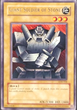 Giant Soldier of Stone - Rare Yugioh TCG Card LOB-068 - Image 1
