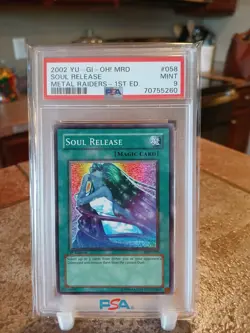 Yugioh Metal Raiders Soul Release PSA 9 MRD-058 1st Edition Card 108 - Image 1
