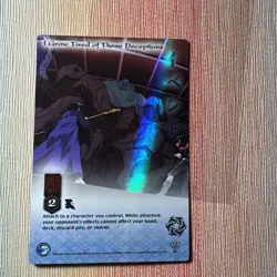 I Grow Tired of These Deceptions Inuyasha TCG Jaki #93 Foil Rare Holo 1ST ED - Image 1