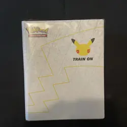 2021 Pokemon 25th Anniversary Jumbo Card Binder - Holds 30 Cards - NM - Image 1