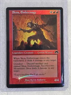 MTG Skoa, Embermage - Retro Frame FOIL - Modern Horizons 3 #420 Card NM - Image 4