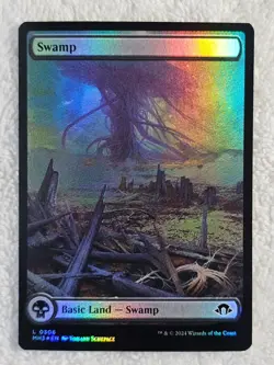 MTG Swamp FOIL - Modern Horizons 3 #306 Magic Gathering Card LAND NM - Image 2
