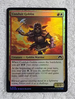 MTG Conduit Goblin FOIL - Modern Horizons 3 #179 Magic Gathering Card NM - Image 1