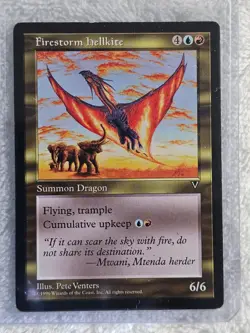 MTG Firestorm Hellkite - Visions (VIS) 1996 Magic the Gathering Card Rare NM - Image 4