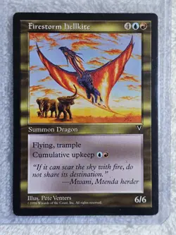MTG Firestorm Hellkite - Visions (VIS) 1996 Magic the Gathering Card Rare NM - Image 5