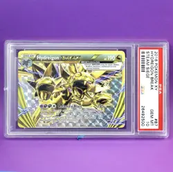 PSA 10 Hydreigon 87 BREAK Holo 2016 XY Steam Siege Pokemon Card Graded Low POP - Image 1