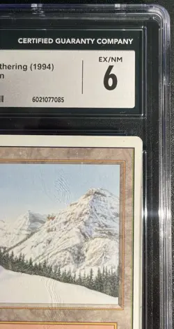 MTG Taiga Revised Edition Rare CGC Graded 6 Ex/NM Magic The Gathering - Image 3