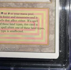 MTG Taiga Revised Edition Rare CGC Graded 6 Ex/NM Magic The Gathering - Image 5