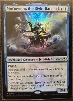 MTG Edge Of Eternities Mm'memon, the Right Hand Foil (Rare) - Image 1