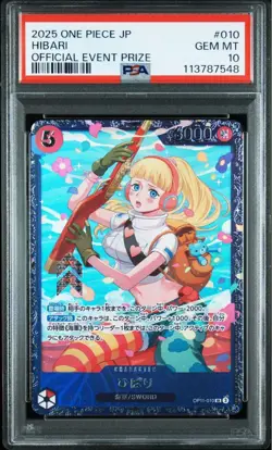 PSA10 Hibari Flagship Battle Best 8 SR One Piece Card Japanese - Image 2