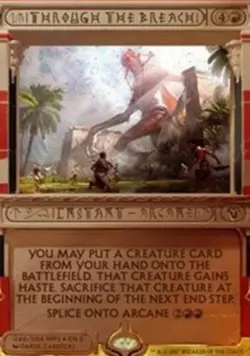 1x Through the Breach - Foil Light Play MTG Magic - Kid Icarus - - Image 1