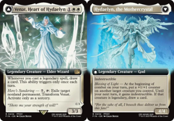 1x Venat, Heart of Hydaelyn - Foil - Extended Art Light Play MTG Magic - Kid Ica - Image 1