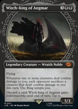 1x Witch-king of Angmar - Foil - Showcase Light Play MTG Magic - Kid Icarus - - Image 1