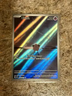 Cleffa 202/197 Pokemon TCG Obsidian Flames Illustration Rare Near Mint - Image 1