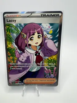 Lacey 166/142 - Pokemon TCG -Stellar Crown Ultra Rare Full Art Trainer Holo - Image 1