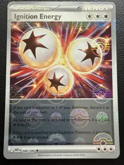 Ignition Energy (Poke Ball Pattern) 086/086 SV: White Flare Holo Pokemon TCG - Image 1