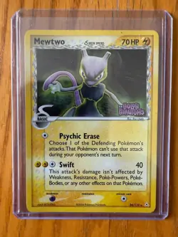 Mewtwo 24/110 Delta Species EX Holon Phantoms Holo Pokemon - Image 2