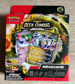 DECK DE 60 CARTE POKEMON COMBAT DELUXE MIRAIDON EX 220 PV GARDE DE FER - Image 1