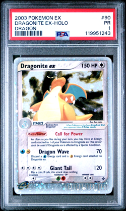 PSA 1 2003 Pokemon EX Dragon Dragonite EX Holo Foil 90/97 - Image 1