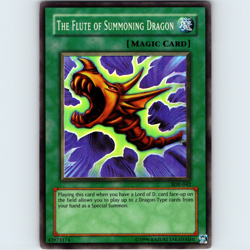 Yugioh The Flute of Summoning Dragon SDK-042 Unlimited Super Rare Holo - VLP-NM - Image 1