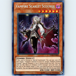 Yugioh Vampire Scarlet Scourge DASA-EN005 1st Edition Secret Rare Holo - LP-NM - Image 1