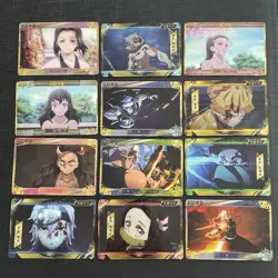 Demon Slayer Metal Card Collection 3 Bandai Yuukaku Carddass Bundle X18 - Image 1
