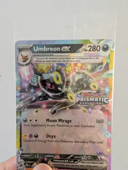 Pokemon Umbreon EX TCG Prismatic Evolutions Card 060/131 New Sealed Stamped - Image 2