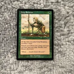 Crop Rotation MTG Urzas Legacy Magic The Gathering Uncommon Moderate Play MP - Image 1