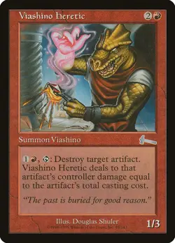 MTG - Viashino Heretic - Urza's Legacy- X1 - (LP) - - Image 1