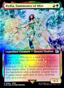 Rydia, Summoner of Mist #504 (FOIL EXTENDED ART) Final Fantasy x MTG - MINT - Image 1