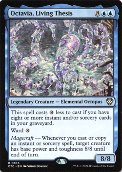 Octavia, Living Thesis 0103 Non Foil Rare Outlaws of Thunder Junction MTG NM - Image 1