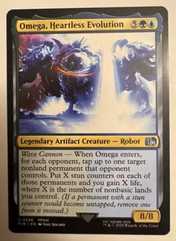 Omega, Heartless Evolution Final Fantasy MTG - NM - Image 1