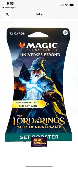 MTG Lord of the Rings Sleeved Booster Pack Sealed - Image 1