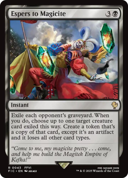 MTG magic 1x Espers to Magicite SURGE FOIL (M/NM) Commander Final Fantasy - Image 1