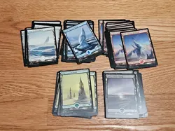 100 Snow-Covered Lands Set MTG Magic Modern Horizons (MH1) English - NM - Image 1