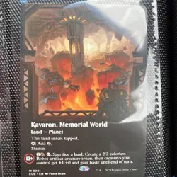 Mtg Edge of Eternities Borderless karavon, memorial world - Image 1
