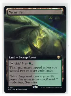 MtG EOC Vernal Fen #44 Extended Art Non-Foil - Image 1