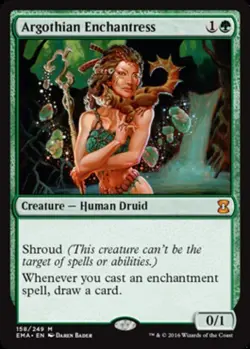 1x Argothian Enchantress Light Play, English Eternal Masters MTG Magic - Image 1