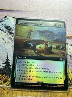 Austere Command - Foil - Extended Art Fallout MTG Cool Vault Boy Bobblehead Art - Image 4