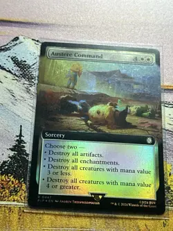 Austere Command - Foil - Extended Art Fallout MTG Cool Vault Boy Bobblehead Art - Image 5